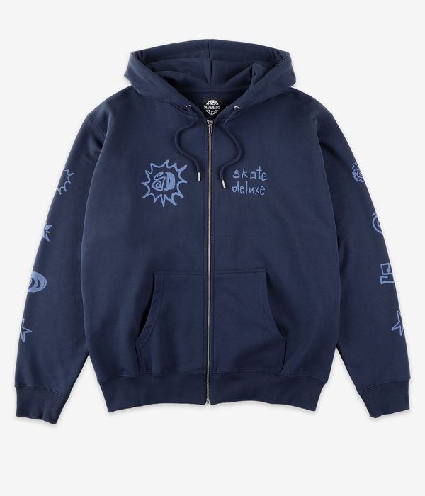 skatedeluxe Tonal Organic Zip-Hoodie (dark navy)