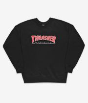Thrasher Outline Sweatshirt (black red)