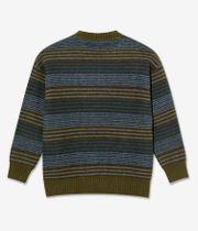 Polar George Sweatshirt (blue green stripe)