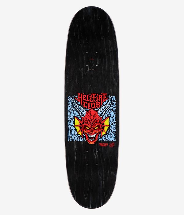 Santa Cruz x Stranger Things Hellfire Club Flames 9" Skateboard Deck (multi)