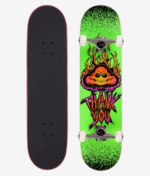 Thank You Skull Cloud 8" Complete-Board (neon green)