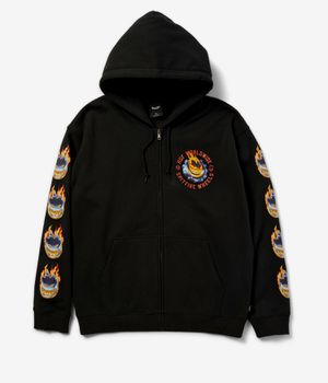 HUF x Spitfire Chrome Head Zip-Hoodie (black)