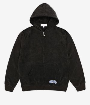 Yardsale Sprayed Waffle Bluza z Kapturem na Zamek (black)