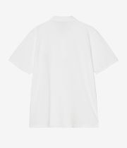 Carhartt WIP American Script Garment Washed Polo-Shirt (white)