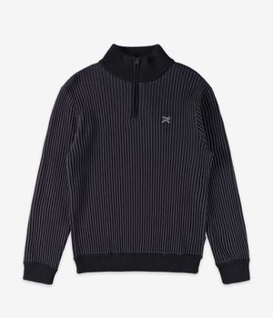 Iriedaily La Flag 1/4-Zip Felpa (black anthracite)