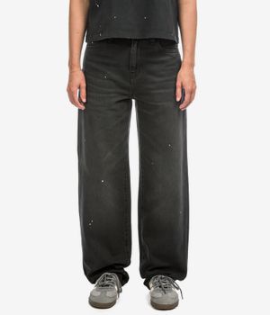 Carhartt WIP W' Arin Pant Organic Fairfield Jeans women (black destroy wash splatter)