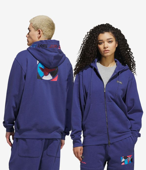adidas Gonz Graph Zip-Hoodie (muted purple)