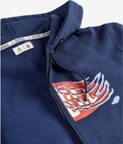 Anuell Slickum Organic Felpa Hoodie con zip (navy)