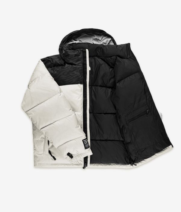North face black and white puffer jacket shop