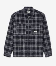 Element Fuzzy Check Zip Overshirt Jacket (brushed plaid dark slate)