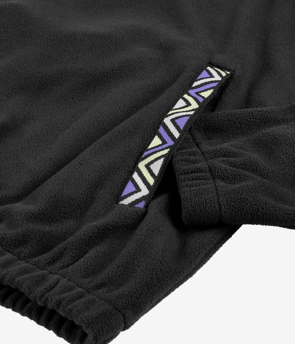 Iriedaily Monte Noe Troyer 1/2-Zip Felpa (black white)