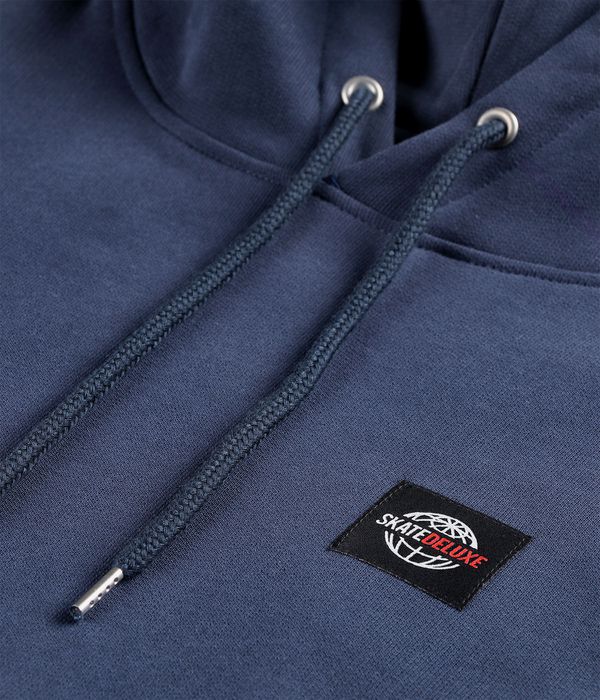 skatedeluxe World Patch Organic Felpa Hoodie (navy)