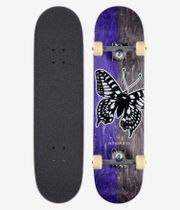 skatedeluxe Premium Butterfly 8" Complete-Skateboard (black purple)