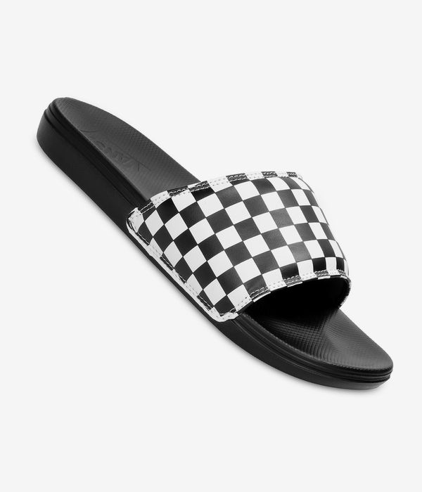Compra Vans Costa Slide-On Chanclas (checkerboard true white black) | skatedeluxe