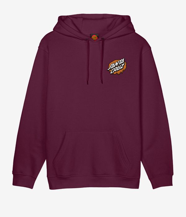 Santa Cruz Slime Cream sweat à capuche (dark cherry)