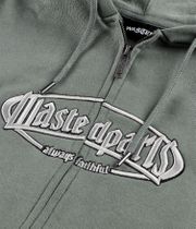 Wasted Paris Yard Boxy Zip-Hoodie (loden green)