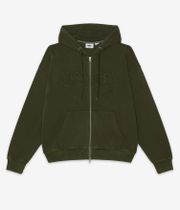 Obey Gothic Zip-Sweatshirt avec capuchon (dusty black olive)