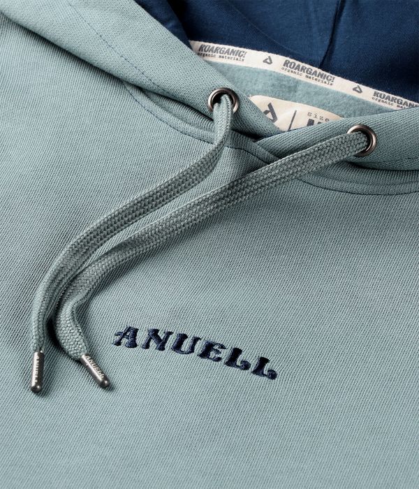 Anuell Tenor Organic Hoodie (pale teal navy contrast)