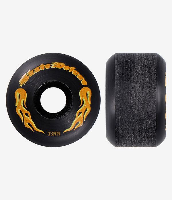 skatedeluxe Flame Conical ADV Roues (black) 53mm 99A 4 Pack