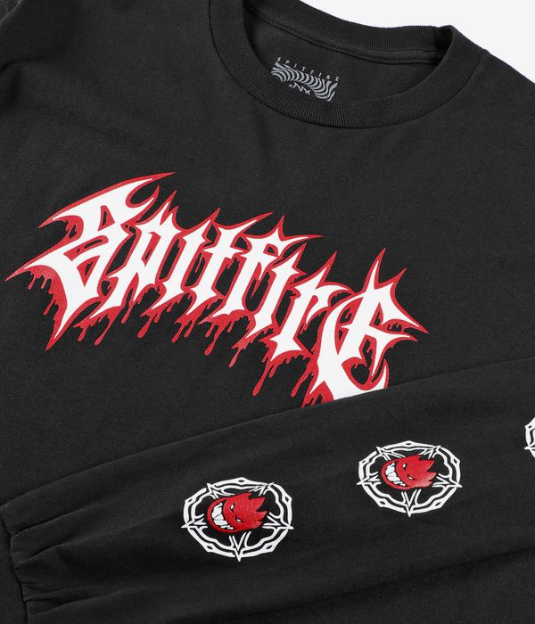 Spitfire Pentagram Drip Long sleeve (black red white)