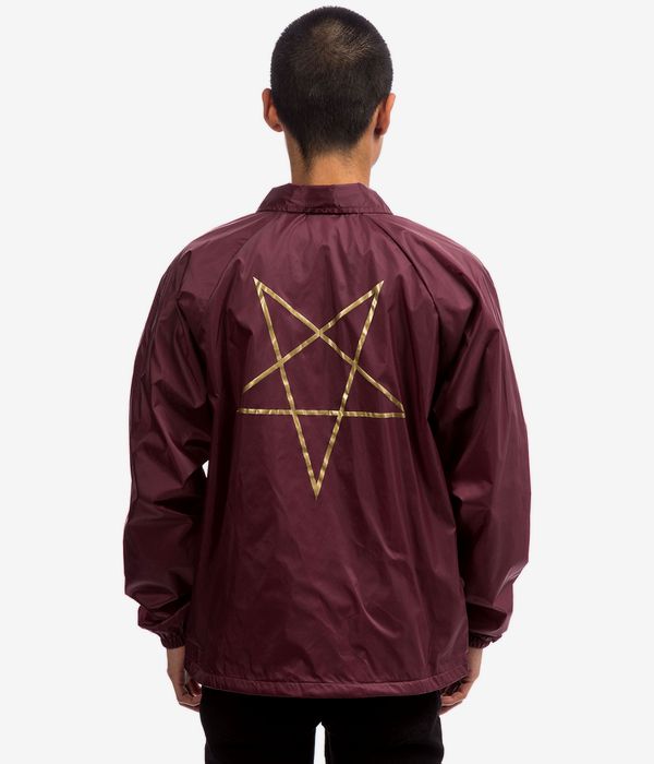 Thrasher Pentagram Coach Jacket (maroon)