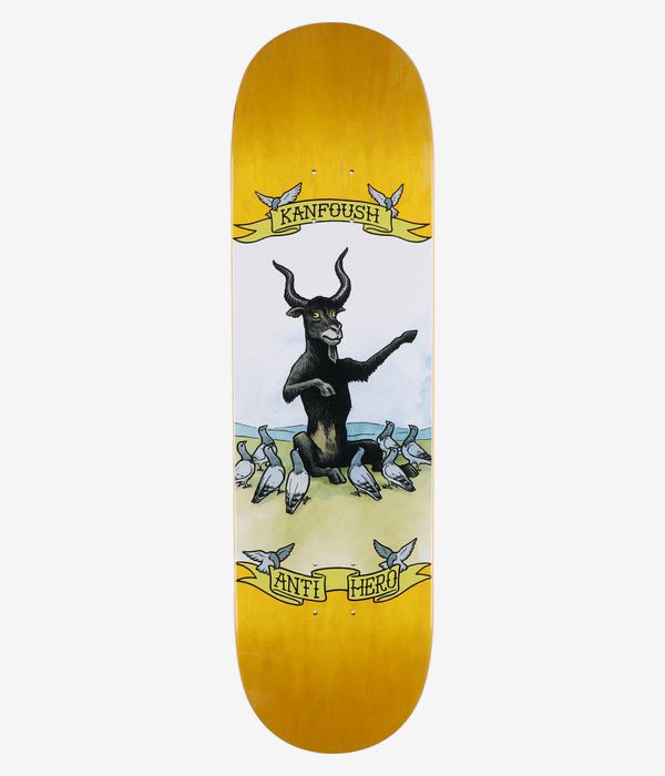 Anti Hero Kanfoush Pigeon Religion 8.75" Skateboard Deck (multi)