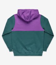 Anuell Ventor Organic Half Zip-Sweatshirt avec capuchon (purple jungle)