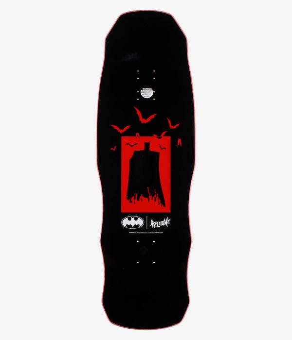 Welcome x Batman Talons 9.85" Skateboard Deck (red stain)