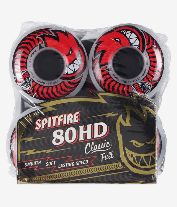 Spitfire Classic Full Wheels (clear) 58mm 80A 4 Pack