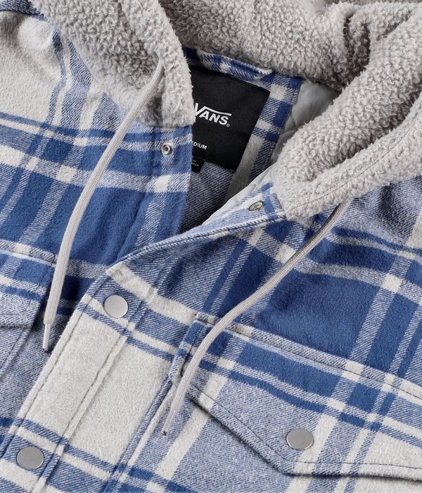 Vans Piedmont Plaid Shacket Jacket (oatmeal heather true navy)