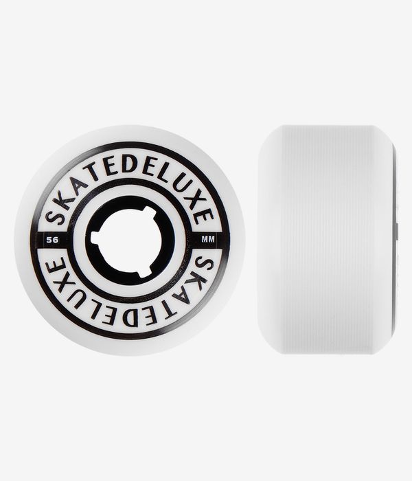 skatedeluxe Conical Rouedas (white/black) 56mm 100A Pack de 4