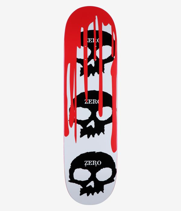 Zero 3 Skull Blood 8.5" Skateboard Deck (white)