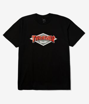 HUF x Thrasher Logo T-Shirt (black)