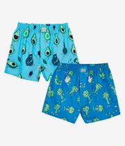 Lousy Livin Avocado & Broccoli Boxershorts (healthy blue) 2er Pack