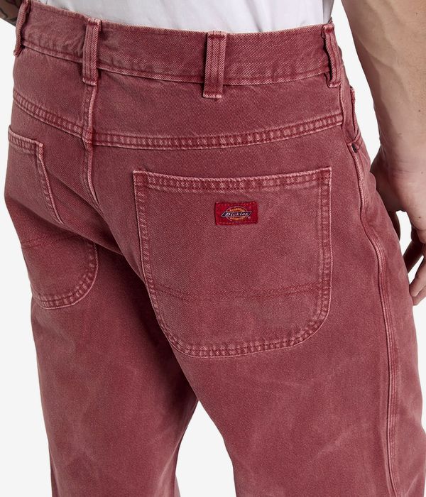Dickies 958 Baggy Straight Work Jeansy (garnet)