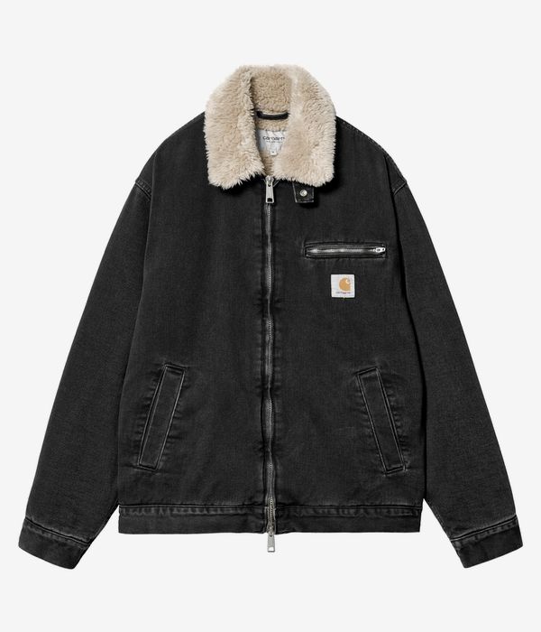 Carhartt WIP Herald Organic Maitland Giacca (black wall stone washed)