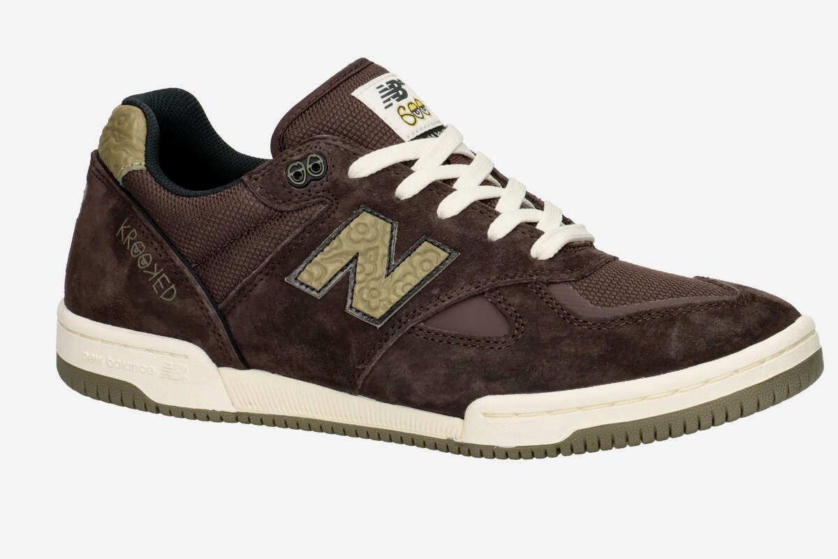 New Balance Numeric x Krooked 600 Shoes (chocoalte olive)