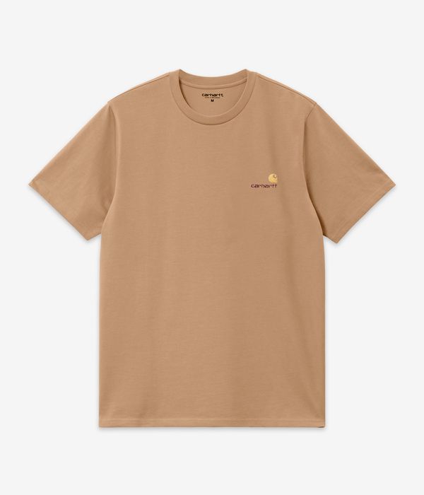 Carhartt WIP American Script Organic T-Shirt (peanut)