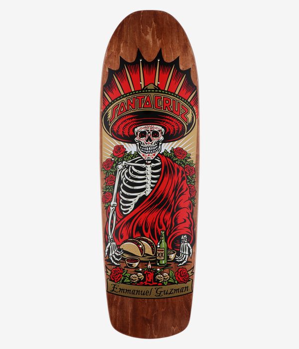 Santa Cruz Guzman Divine Diner Shaped 9.16" Skateboard Deck (multi)
