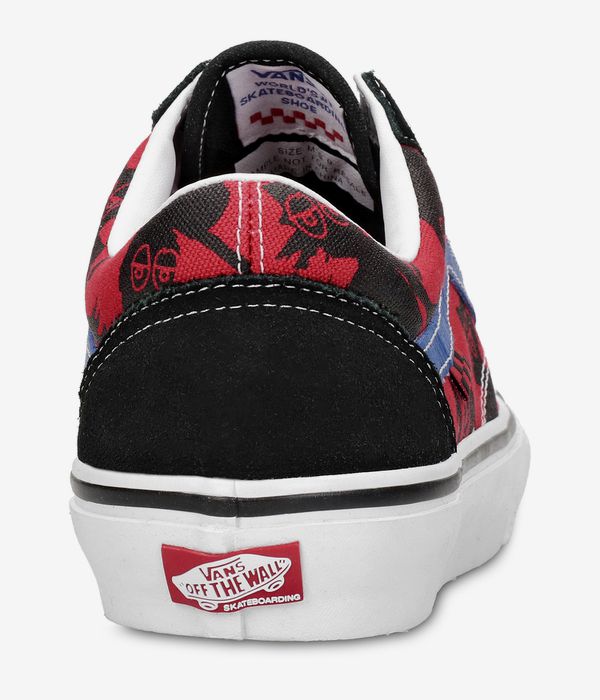 Vans x Krooked Skate Old Skool Natas For Ray Chaussure (red)