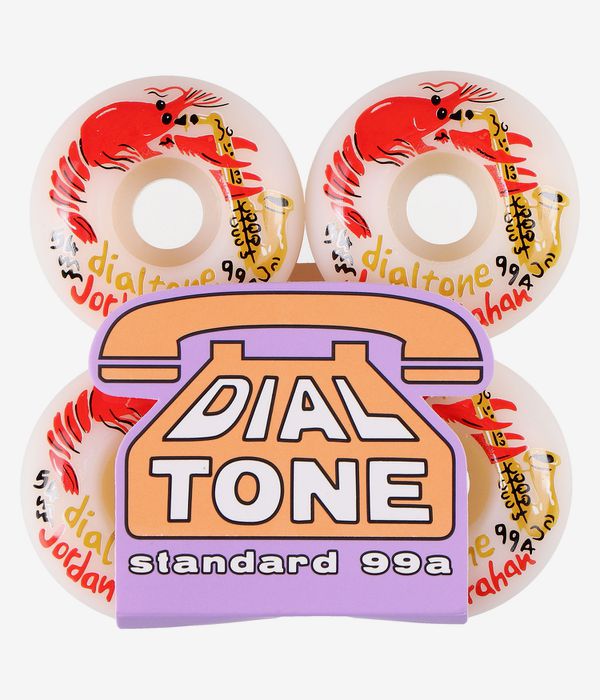 Dial Tone Zydeco Conical Ruote (white) 54mm 99A pacco da 4