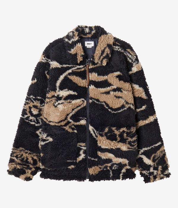 Obey Mushroom Sherpa Jacket (dark navy multi)