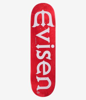 Evisen Logo 8.25" Planche de skateboard (red)