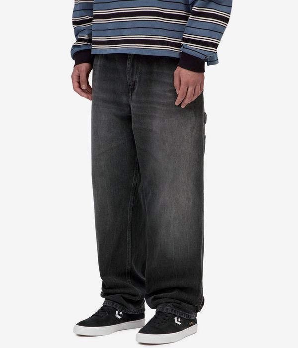 Carhartt WIP Single Knee Pant Smith Jeans (black marble used wash)