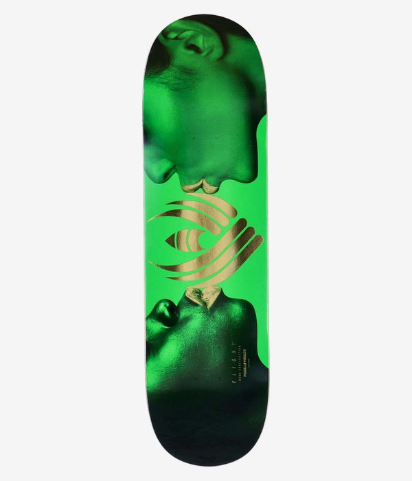 Powell-Peralta Kiss Flight Shape 244 8.5" Planche de skateboard (green gold)