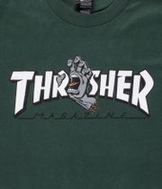 Thrasher x Santa Cruz Screaming Logo T-Shirty (forest green)
