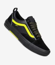 Vans Skate Old Skool Wafflecup Shoes (reflective black lime)