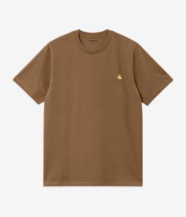 Carhartt WIP American Script Organic T-Shirt (hamilton brown)