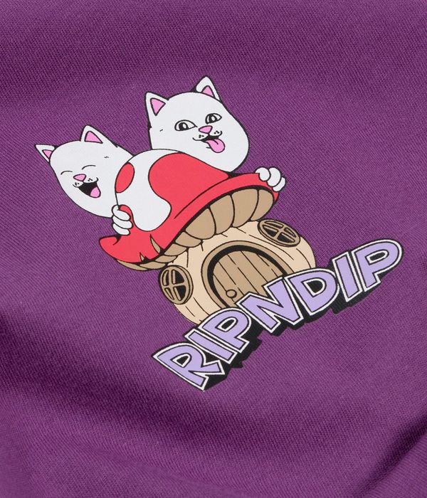 RIPNDIP Shroom House T-Shirt (plum)