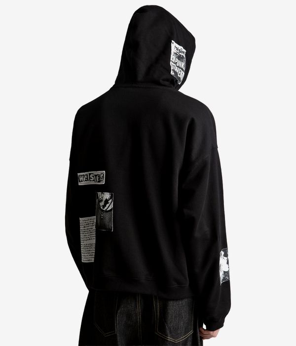 Wasted Paris Taunt Boxy Zip-Hoodie (black)